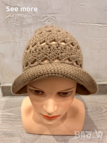 Michael Kors 100% кашмир шапка, снимка 5 - Шапки - 52182722