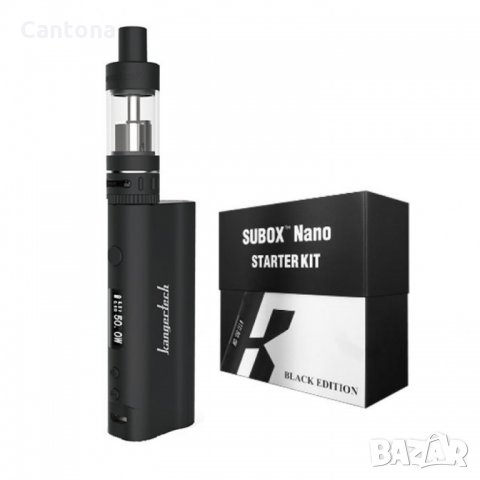 Вейп Кангер Тех KangerTech Subox nano + картомайзер Starter Kit BLACK Editio, снимка 1 - Електронни цигари - 26555645