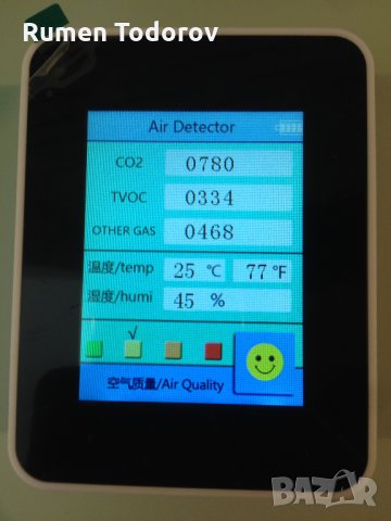 ПРОМО ЦЕНА! Детектор за качеството на въздуха в дома или офиса, снимка 2 - Друга електроника - 32712156
