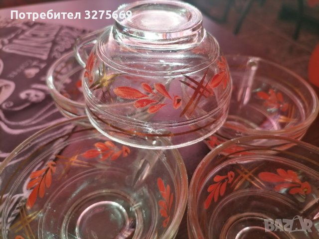  Стъклени  термо рисувани чаши