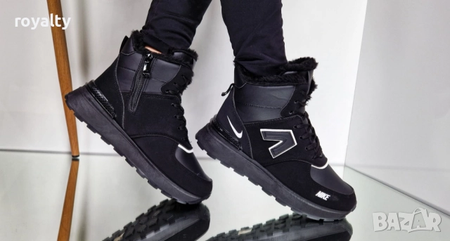 Nike Стилни Зимни Черни Дамски Боти 