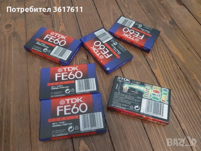 Аудио касети, касетки TDK нови- 6 броя, снимка 3 - Аудио касети - 52018612