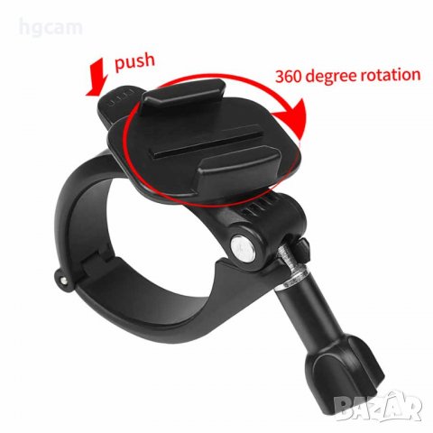 Тръбна стойка Pro Version с ротация за екшън камери GoPro, снимка 5 - Чанти, стативи, аксесоари - 27784120
