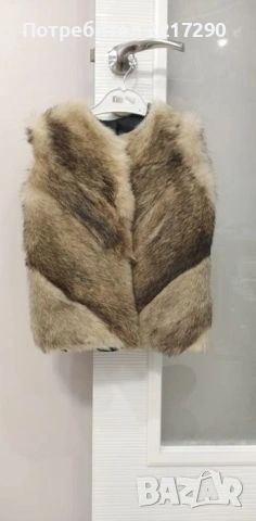 Детски елек от лисица. , снимка 2 - Детски якета и елеци - 53344790