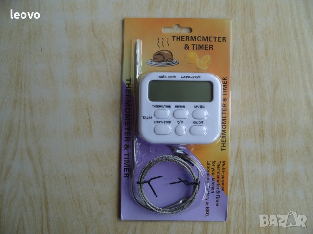 Готварски термометър с таймер и сонда - TA278.  Българско упътване, снимка 2 - Аксесоари за кухня - 43843858