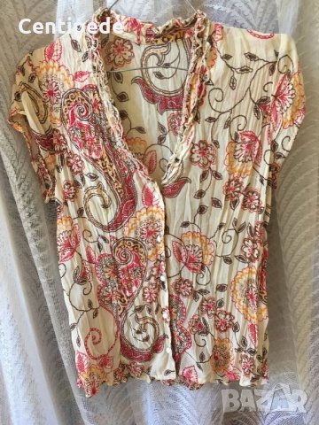 Блуза изкуствена коприна, снимка 1 - Ризи - 21719717