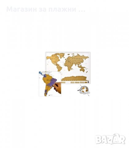 Скреч карта на света Travel Life - КОД 1078, снимка 5 - Други стоки за дома - 26799498