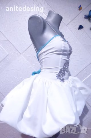 Детска бяла рокля за спортни танци, снимка 6 - Детски рокли и поли - 43049599