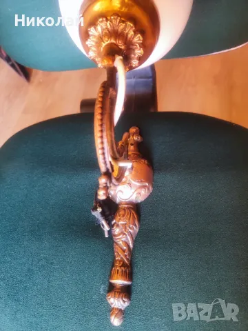 Продавам бронзов стенен аплик красота и изящество , снимка 6 - Лампи за стена - 50179388