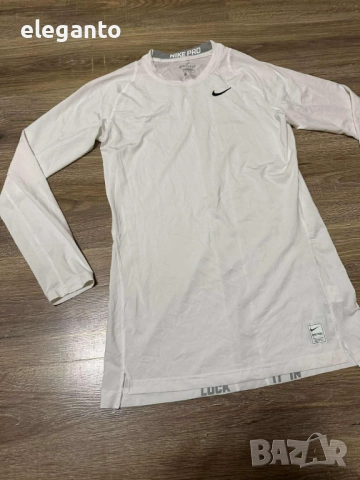 Мъжка блуза с дълъг ръкав Nike  Pro Fitted Long Sleeve Training Shirt , L размер , снимка 5 - Тениски - 52078807