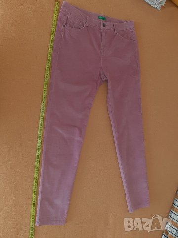 Джинси от тънък плат р-р 42 на BENETTON, снимка 7 - Дънки - 36925453