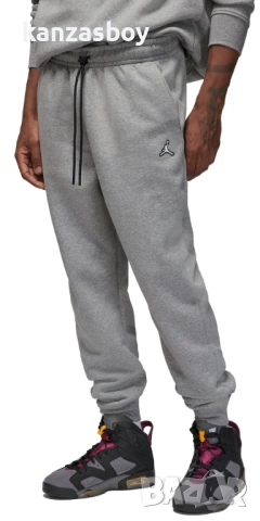 Jordan Essential Fleece Trousers Carbon - страхотно мъжко долнище М, снимка 2 - Спортни дрехи, екипи - 53155010