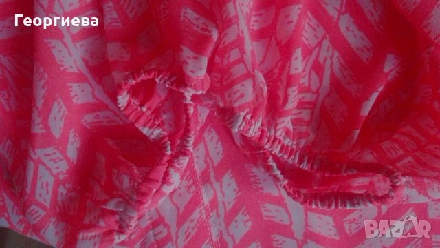 Красива блуза Vila в неоново оранжево и бяло🍀👚M, М/L🍀👚 арт.307, снимка 6 - Ризи - 27695743