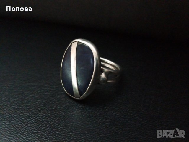 Винтидж масивен сребърен пръстен, снимка 1 - Пръстени - 28332641