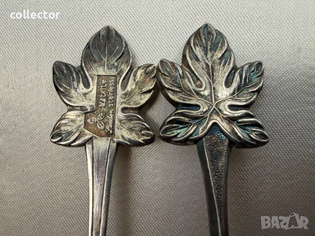 Метални посребрени лъжички с емайл. №7734, снимка 5 - Други ценни предмети - 52803046