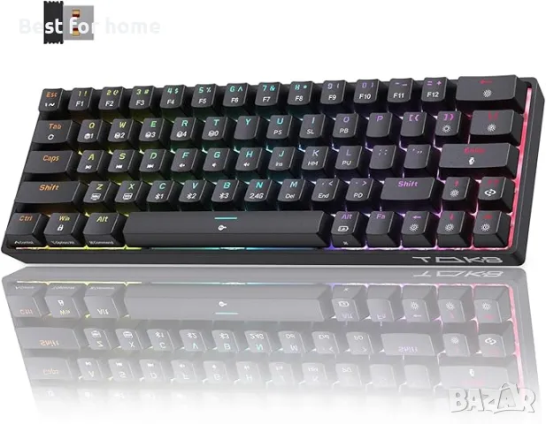 TMKB T63 механична клавиатура с Blue Switch, Bluetooth / 2.4G, снимка 12 - Клавиатури и мишки - 47819194
