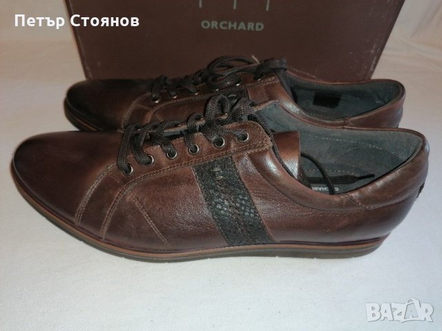  Спортно -елегантни мъжки обувки от естествена кожа ORCHARD №45 , снимка 4 - Спортно елегантни обувки - 28925299