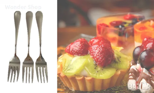 десертни вилици Bohmann, 6 бр., неръждаема стомана. ✨, снимка 1