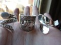 Продавам 3 нови сребърни пръстена №453, снимка 1 - Пръстени - 43505394