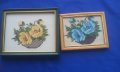 Два малки гоблена в рамки и стъкла, снимка 4
