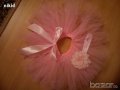 Светло бебешко розова туту пола пачка поличка лента с пандела за глава за бебе фотосесия фото декор, снимка 3