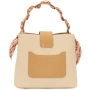 Класическа дамска чанта AMORE Isabella - Cream, снимка 3