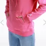 Памучен дамски суичър Adidas розов с качулка с принт, L размер, снимка 7