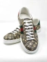 Мъжки кецове Gucci Ace Sneakers Beige GG Supreme Golden Bee EU 46.5 UK 12.5 US 13 Нови с кутия, снимка 6