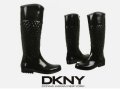 Модни Гумени Ботуши За Дъжд Donna Karan DKNY номер 41,5-42, снимка 1 - Дамски ботуши - 43744181