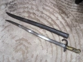 Френски щик нож байонет Шаспо Chassepot M1866 еднакви номера , снимка 2