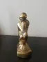 Много красива, винтидж статуетка на "Мислителя". Месинг. , снимка 3