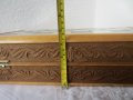 Голяма Луксозна дървена кутия за игра на шах с дърворезба, снимка 7