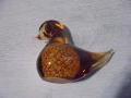 № 8426 Стара стъклена фигура патица  , снимка 1