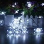 3705 Соларен гирлянд за градина с лампички във формата на цветя, снимка 9
