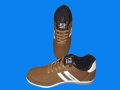 Спортни обувки за мъже в кафяв цвят с бял акцент, снимка 1 - Маратонки - 43267746