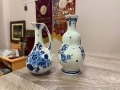 Двойка вази Royal Goedewaagen Blue Delft, рисувани на ръка, снимка 3