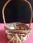 Стара плетена декоративна кошничка, снимка 1 - Антикварни и старинни предмети - 28622525