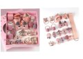 Фиби и ластички луксозен сет от 18 части + подаръчна кутия, снимка 1 - Шноли, диадеми, ленти - 32658010