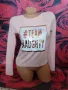 Бебешко розова мъхеста блузка с пайети Team Naughty ХС, снимка 1