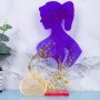 Бременна жена за фото рамка снимка за спомен на стойка поставка силиконов молд форма смола декор , снимка 2