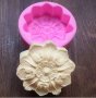 Дълбоко Ретро цвете силиконов молд калъп форма украса декорация торта глина шоколад сапун, снимка 1 - Форми - 23102014