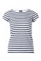 Нова дамска моряшка тениска на тъмносиньо/бяло райе, снимка 1
