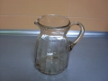 Стара стъклена захарница и кана., снимка 2