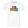 Мъжка тениска Pride Heart multicolor Прайд,Празник.Повод,Изненада, снимка 1