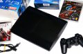 PS3 500GB PlayStation Плейстейшън 3 ПС3 с кутия, два конролера и игри, снимка 2