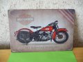 Метална табела Harley Davidson WLD Sport 1941 Харлей рокер, снимка 1 - Колекции - 36438072