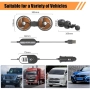 Двоен вентилатор за автомобил 12V/24V – USB & запалка, 360° ротация, 3 скорости, за задната седалка, снимка 6