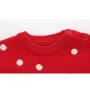 ПРОМОЦИЯ Коледен детски пуловер в три размера, червен с дядо Коледа , снимка 4