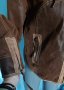 Дамско яке с качулка и хастар "Linea Selecta" / естествен набук / голям размер , снимка 4
