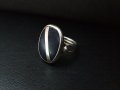 Винтидж масивен сребърен пръстен